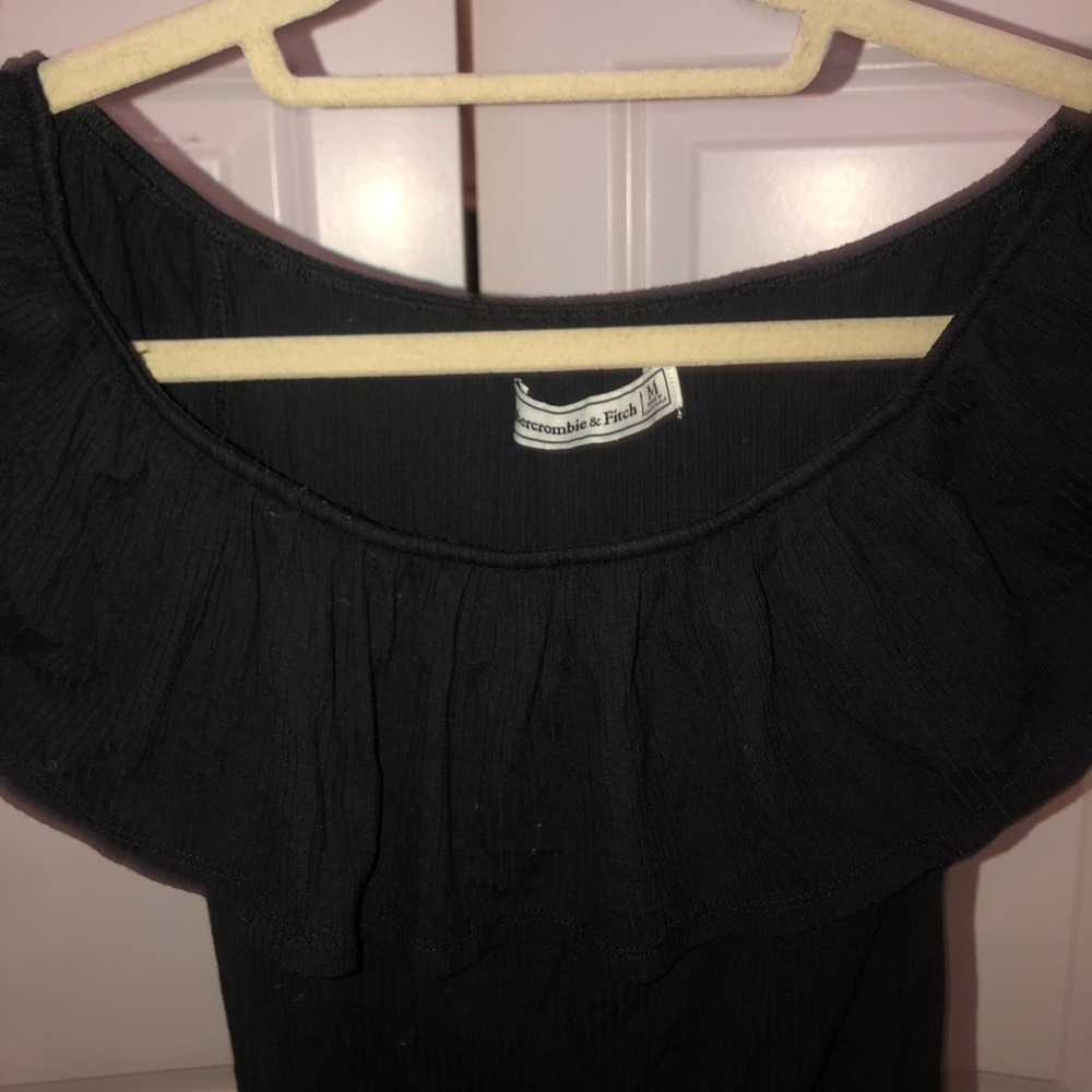 Abercrombie off the shoulder ruffle body suit